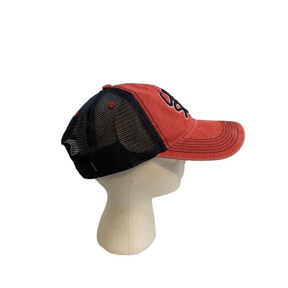 Crazy Sista Trucker Hat Legacy Scarlet Navy Mesh Adjustable Snapback Beach Cap - Picture 7 of 9